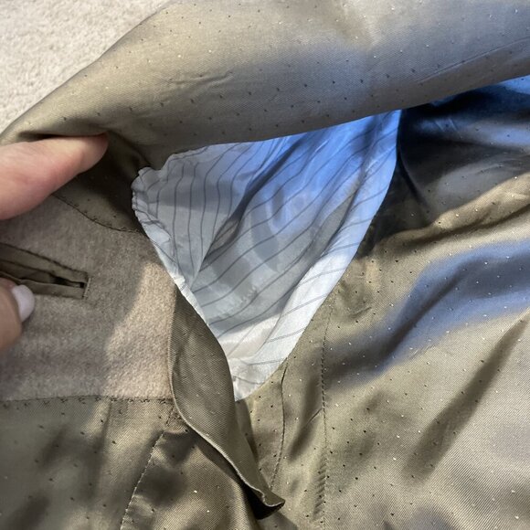 Joseph & Lyman Cashmere Blazer Sport Coat Men 40R Beige Two Button Ventless EUC - Picture 7 of 14